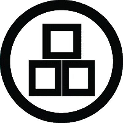 丸に三つ盛り角