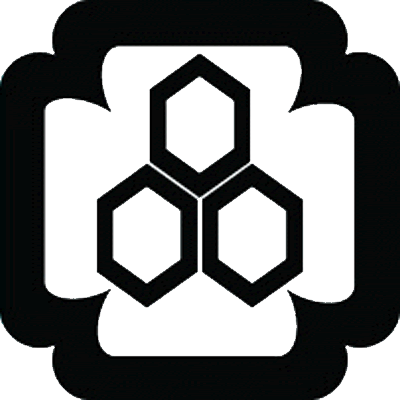 隅入り平角に三つ盛り六角