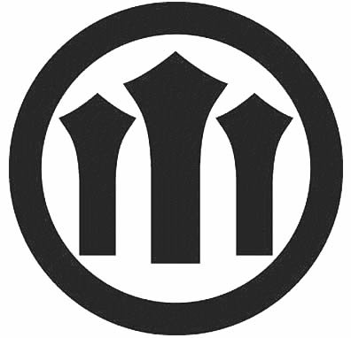 丸に三つ並び剣（２）