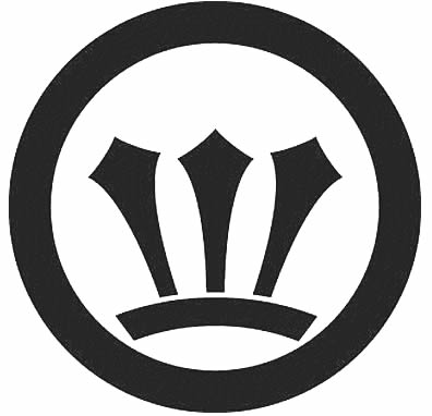 丸に台付き三つ剣