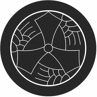 丸に三つ追い茗荷に三つ剣