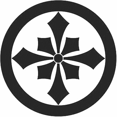 丸に子持ち四つ剣