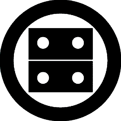 丸に星抜き二つ算木