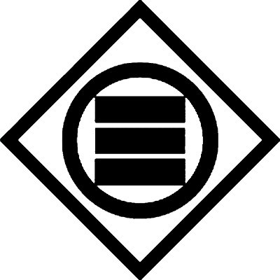 隅立て角に丸に算木