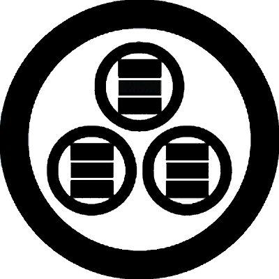 丸に三つ盛り丸に算木