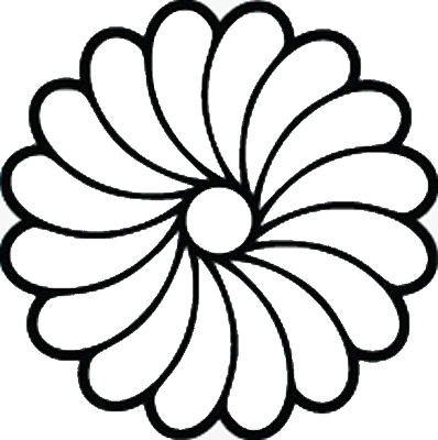 中陰捻じ十六葉菊