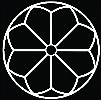 陰糸輪に八葉剣菊