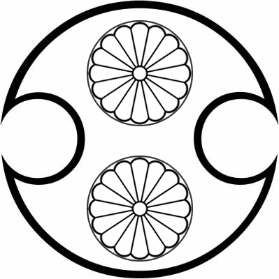 分銅に菊・分銅菊