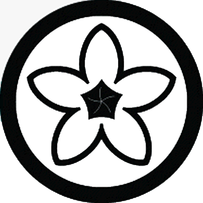 丸に変わり中陰裏桔梗