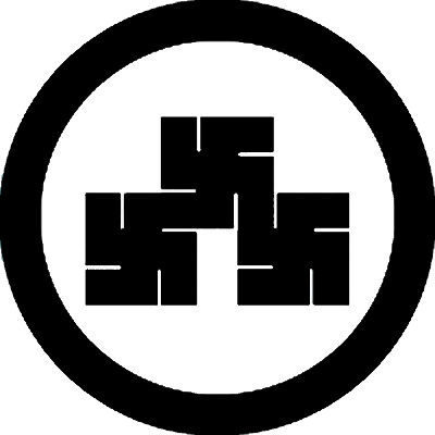 丸に三つ万字菱／丸に三つ卍菱