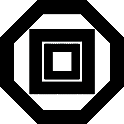 隅切り角に入れ子枡