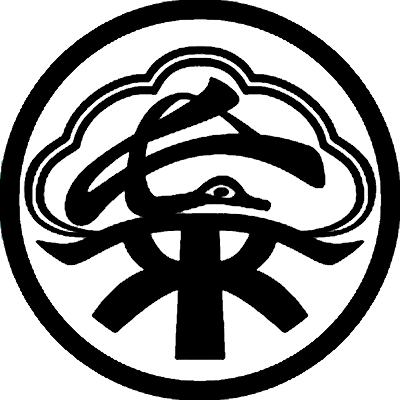 細輪に光琳松内に長文字鶴