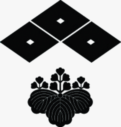 三つ目菱に五三桐・三つ目菱に五三の桐