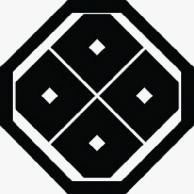 隅切り角に隅切り四つ目