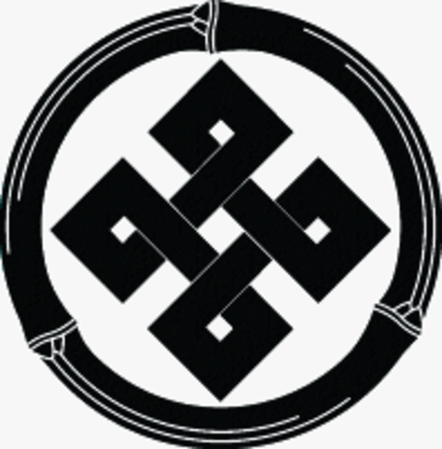 三つ節竹輪に結び四つ目