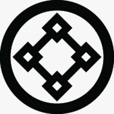 丸に離れ繋ぎ四つ目