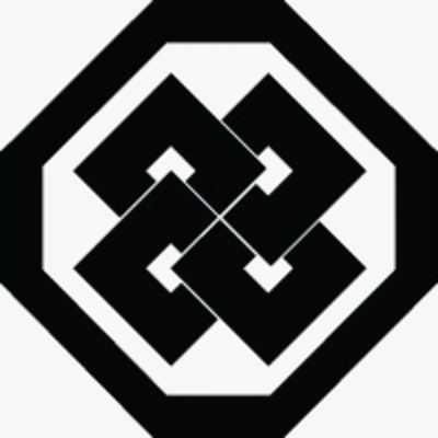 隅切り角に捻じ四つ目