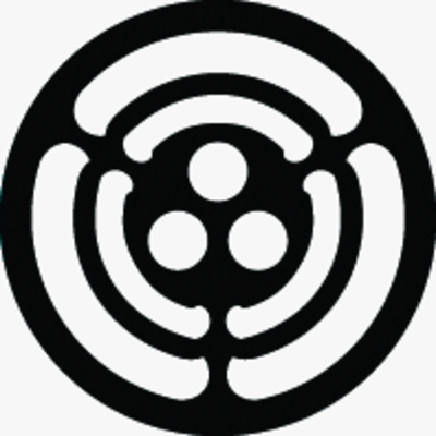 石持ち地抜き三方瓜に三つ星