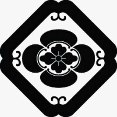 隅入り蔓角に木瓜