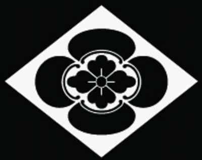 地抜き菱持ちに木瓜