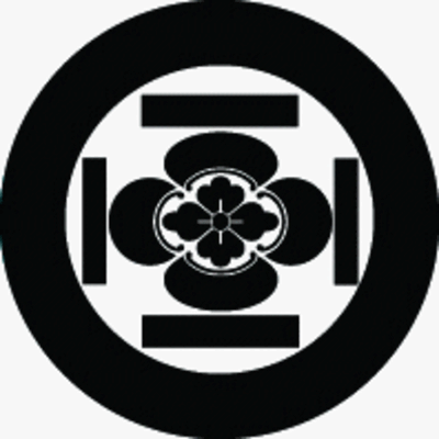 太輪に寄せ角に木瓜