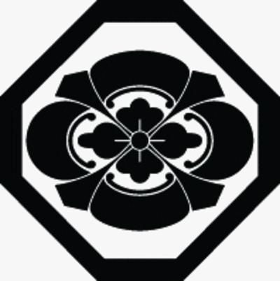 隅切り角に剣木瓜