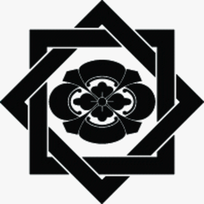 組み合い角に剣木瓜