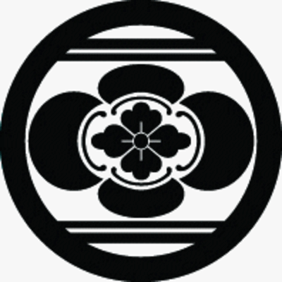 丸に上下二つ引きに木瓜