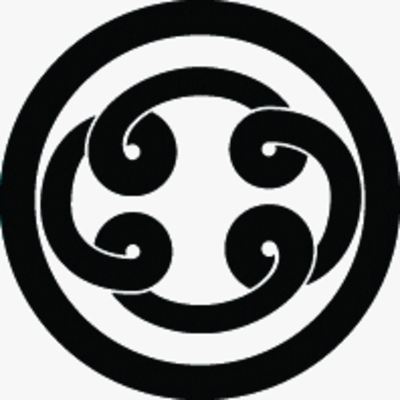 丸に結び木瓜形