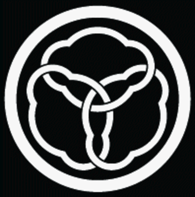 陰丸に結び木瓜