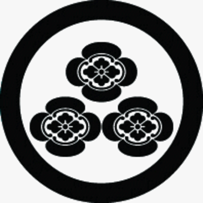 丸に三つ盛り木瓜