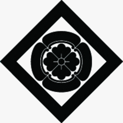 隅立て角に四方木瓜