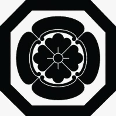 平隅切り角に四方木瓜