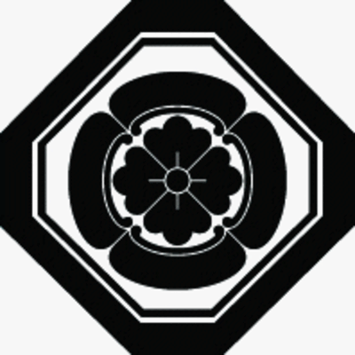 子持ち隅切り角に四方木瓜