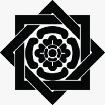 組み合い角に鐶四方木瓜