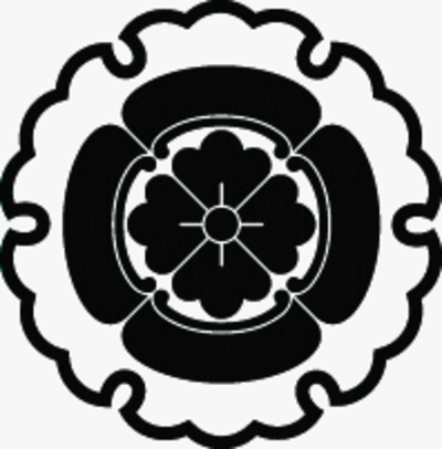 雪輪に四方木瓜