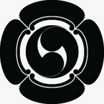 四方木瓜に右二つ巴