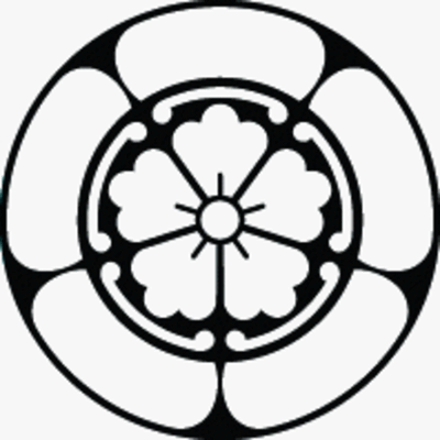 石持ち地抜き五瓜に唐花（2）