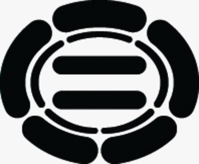 楕円五瓜に二文字