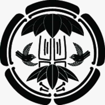 細五瓜に二本竹笹に雀