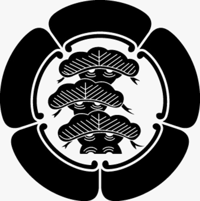 五瓜に荒枝付き三階松