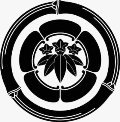 三つ節竹輪内に五瓜に笹竜胆