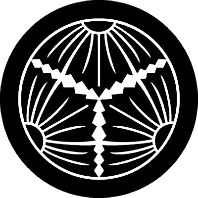 丸に三つ割り唐撫子