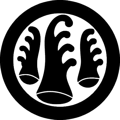 丸に三つ立浪浪模様