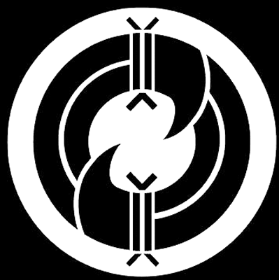 陰丸に結び二つ熨斗の丸