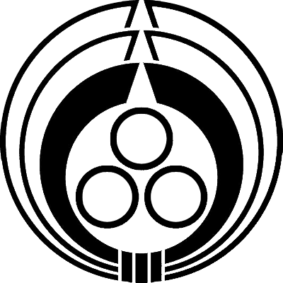 陰熨斗輪に陰三つ星