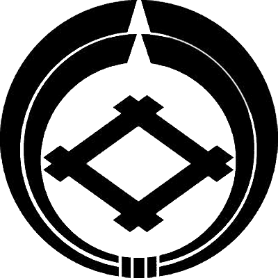 二つ熨斗輪に井桁