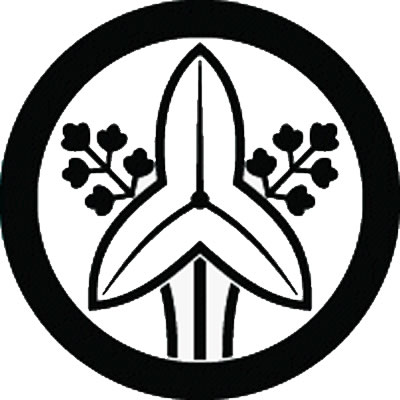 丸に中陰立ち沢瀉