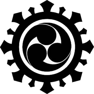 輪宝輪に左三つ巴