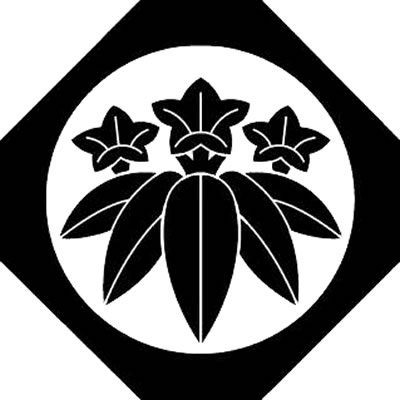 隅切り鉄砲角に笹竜胆